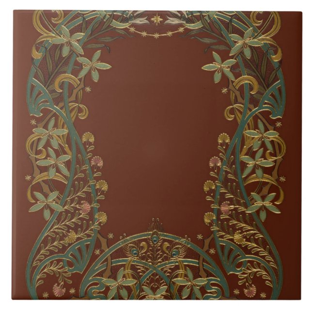 Lindo Nouveau Floral Com Lírio (Frente)