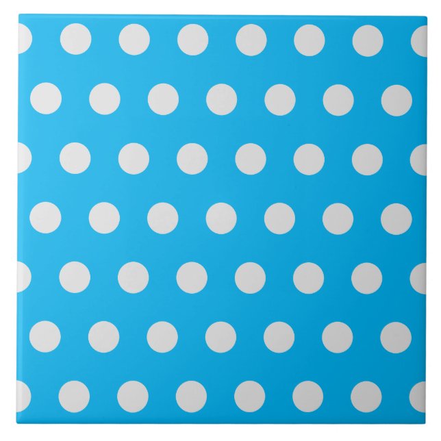 Lindo padrão de bolinhas moderno clássico Azulejo (Frente)