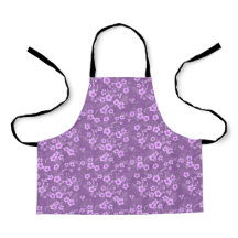 Lindo padrão floral roxo pequeno de verão