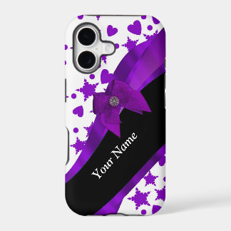 Lindo padrão personalizado de menina com manchas r