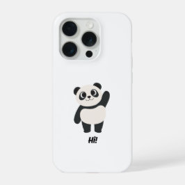 Lindo Panda Acenando "Oi" Estojo de Telefone de De