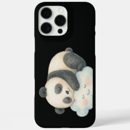 Lindo Panda Sonolento na Nuvem Aquarela
