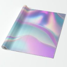 Lindo papel de embrulho iridescente metálico.