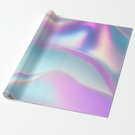 Lindo papel de embrulho iridescente metálico.