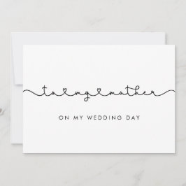 Lindo Para a minha mãe no cartão do dia do meu cas