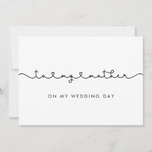 Lindo Para minha mãe no cartão do dia do meu casam