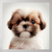 Lindo Poster de Cachorro Filhote Shih Tzu (2)
