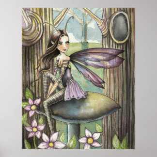 Lindo Poster de Fada na Floresta