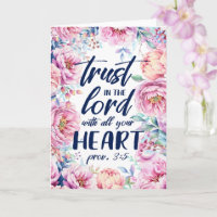 Lindo Quadro Floral | Cartão com Versículo da Escr