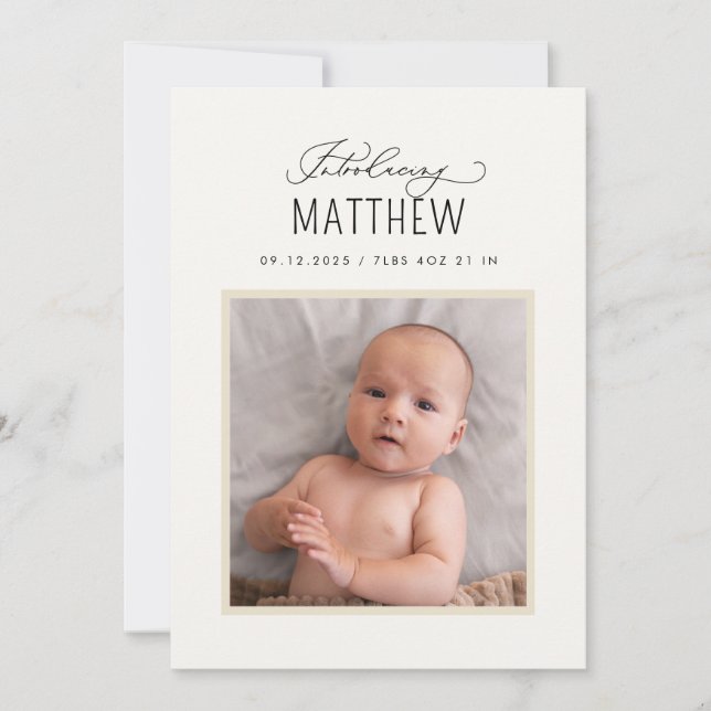 Lindo Script Apresentando Anúncio de Foto de Nasci (Frente)