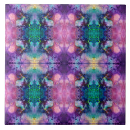 Lindo sotaque de caleidoscópio multicoloração femi