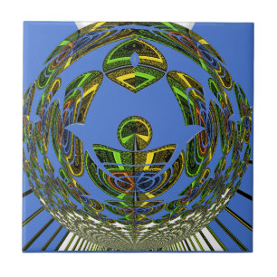 Lindo Vetor Étnico Tradicional Africano Azul