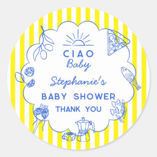 Lindos Adesivos de Chuveiro de Bebê Temático Itali