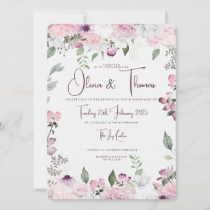 Lindos Convites De Casamento Floral