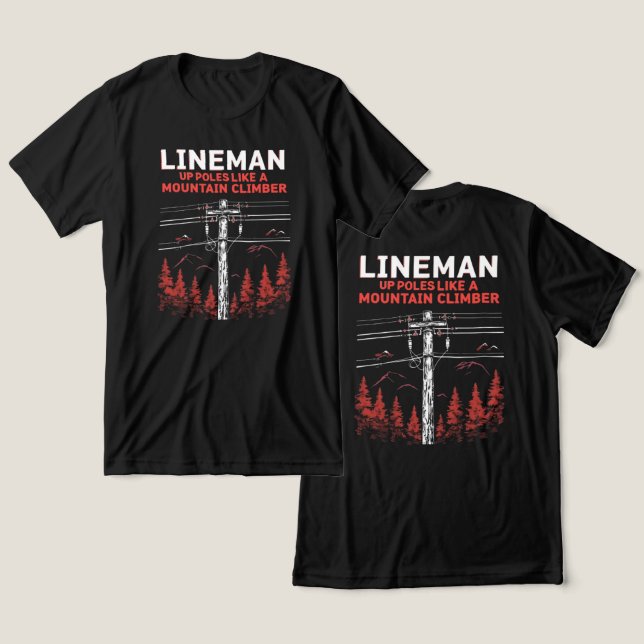 Lineman Humor: Poloneses em Cima como um Clima de  (Design Frente e Verso)