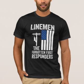 Linemen os socorristas esquecidos Camiseta Masculi
