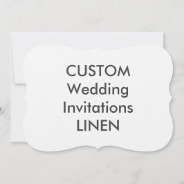 LINEN 100lb 7x5" Convites para casamento em forma