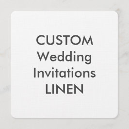 LINEN 100lb Convites para Casamento Quadrado de 5,