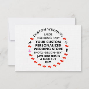 LINEN 3,5" x Convites para Casamento de 5"