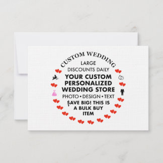 LINEN 3,5" x Convites para Casamento de 5"