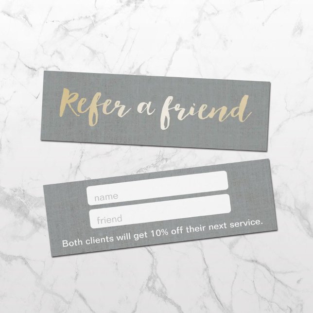 Linen de Prata Elegante de Script Dourado Moderno (Criador carregado)