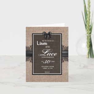 Linen e convite para rendas