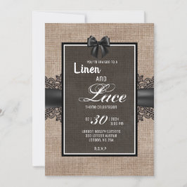 Linen e convite para rendas