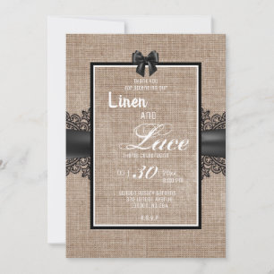 Linen e convite para rendas