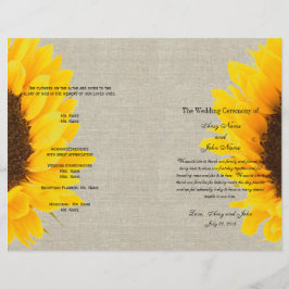 Linen Sunflower Rustic | Programa Casamento