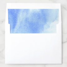 Liner de Envelope Blue Watercolor