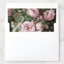 Liner de Envelope de Rosas Rosa