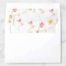 Liner de Envelope Poppy Floral Brilhante