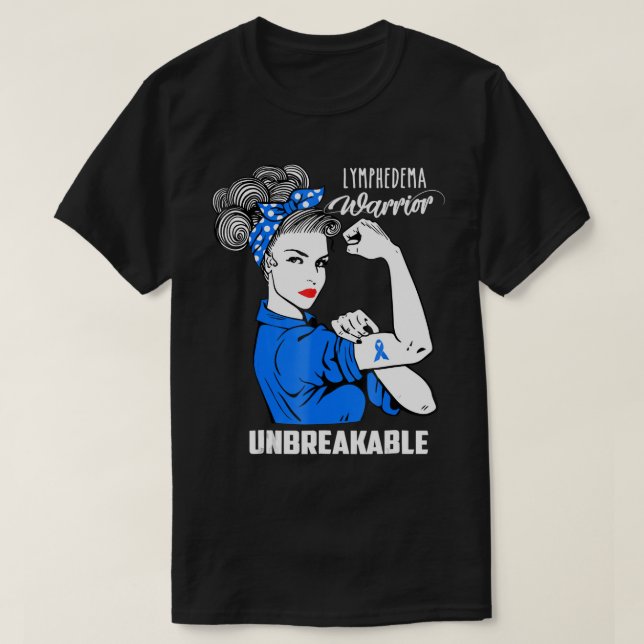 Linfedema Sensibilização do Guerreiro do Camisa T- (Frente do Design)
