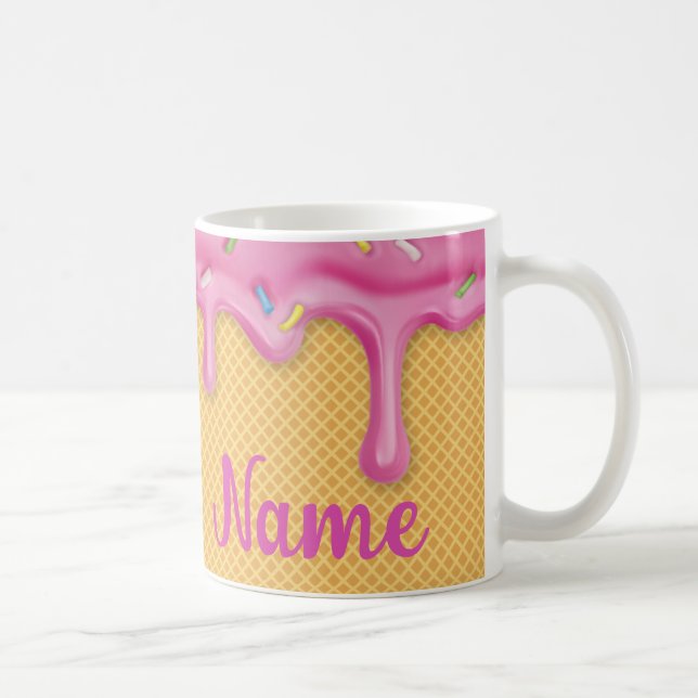 Lingando Sorvete Rosa, Xícara de Café, Xícara (Direita)