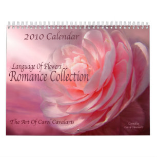 Língua das flores - calendário romance da coleção