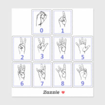 Língua de Sinais Americana, Aprenda os adesivos co