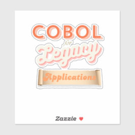 Linguagem de Programação Cobol Adesivo Legado