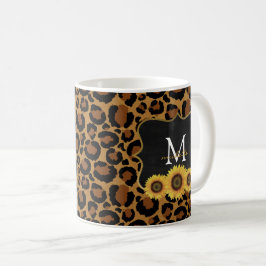 Lingueiros Personalizados e Xícara de Café-Leopard