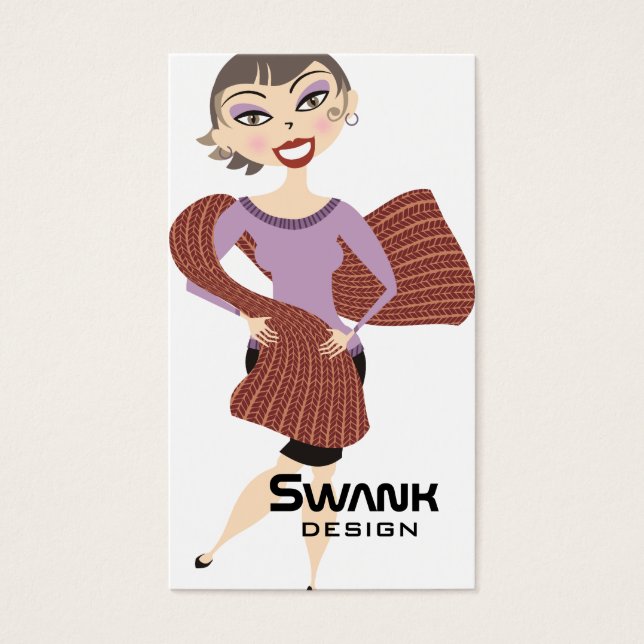 Lingueta bonito e bonita de tricô com cachecol (Frente)