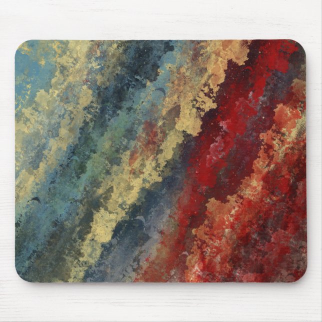 "Linha a tempo" arte abstracta MousePad (Frente)