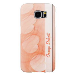 Linha de Abstrato de Coração Laranja-Silky