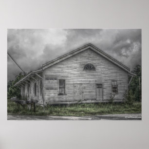 Linha de ar poster da costa da estação