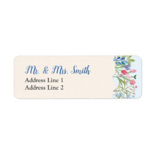 Linha de Etiquetas de casamento de Watercolor Wild