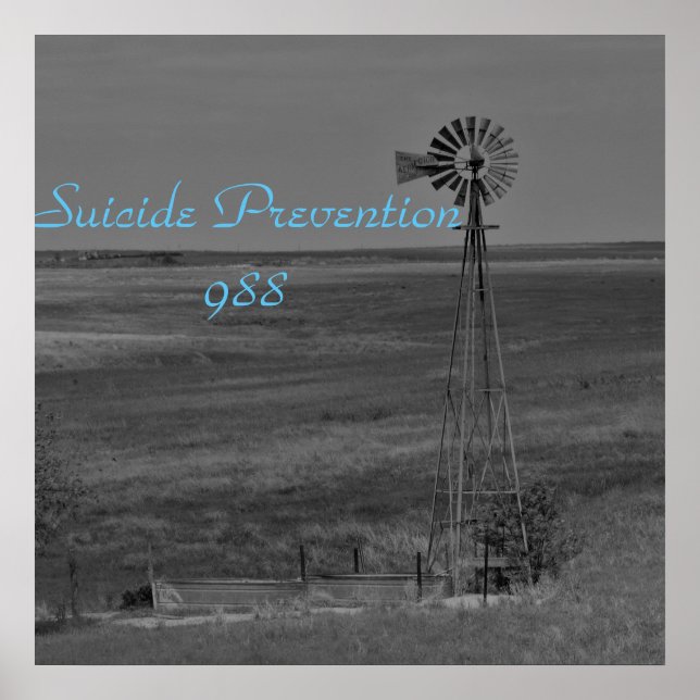 Linha direta de prevenção de suicídio Poster motiv (Frente)