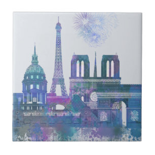 Linha do Céu de Paris - Azul-Cria