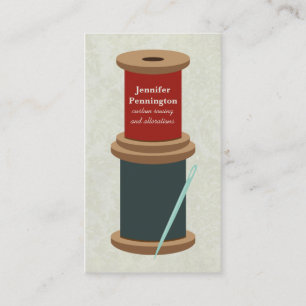 Linha do divertimento e cartão de visita sewing