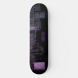 linha do horizonte de Denver 5280 skateboard