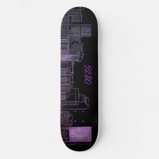 linha do horizonte de Denver 5280 skateboard