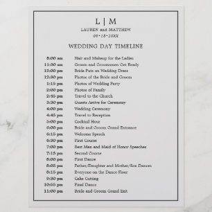 Linha do tempo de casamento de prata de Cinzas mon