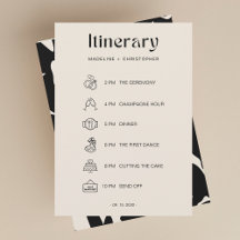 Linha do Tempo Itinerário do Casamento Floral de N